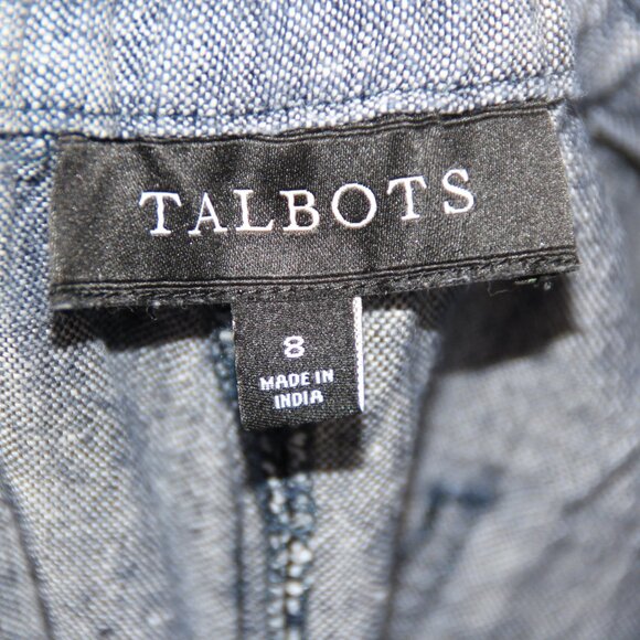 Talbots Blue Wide Leg Pants - Picture 8 of 9